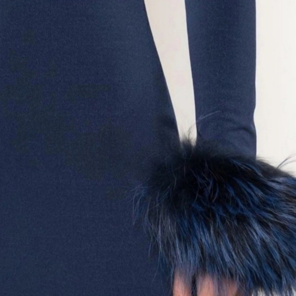 Alice + Olivia Tabitha Genuine Fox Fur Cuffs Size 2 $598 - Picture 9 of 16